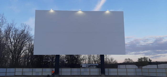 Memory Lane Drive-In Theater - Screen From Silverdome Drive-In (newer photo)